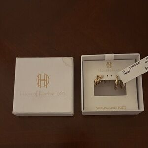 House of Harlow 1960 Gold Hoop Earrings